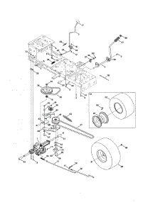 Transmission (Single Speed) parts for Mtd Front-Engine Lawn Tractor 13AO772S055 from AppliancePartsPros.com