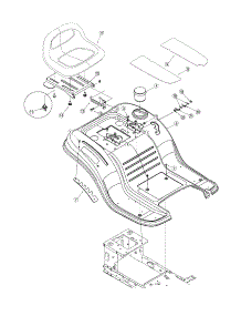 Fender / Seat parts for Troy-Bilt Front-Engine Lawn Tractor 13AO77TG766 from AppliancePartsPros.com