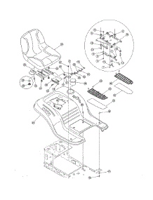 Seat / Fender parts for Mtd Front-Engine Lawn Tractor 13AO791G718 from AppliancePartsPros.com