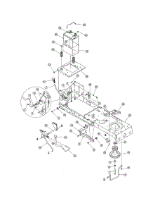 Frame / Battery parts for Mtd Front-Engine Lawn Tractor 13AO791G718 from AppliancePartsPros.com