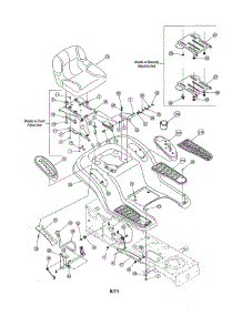 Seat / Fender parts for Yard-Man Front-Engine Lawn Tractor 13AP605H755 from AppliancePartsPros.com
