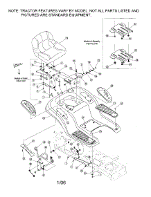 Fender / Seat parts for Troy-Bilt Front-Engine Lawn Tractor 13AP60TP766 from AppliancePartsPros.com