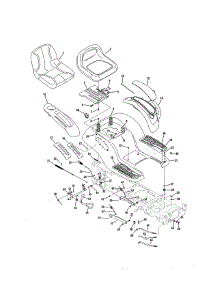 Seat / Fender / Deck Lift parts for Cub Cadet Front-Engine Lawn Tractor 13AP91AP056 from AppliancePartsPros.com