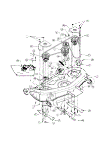 46" Mower Deck parts for Cub Cadet Front-Engine Lawn Tractor 13AQ11CP712 from AppliancePartsPros.com