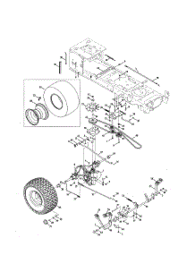 Drive / Rear Wheels parts for Mtd Front-Engine Lawn Tractor 13AR91PT099 from AppliancePartsPros.com