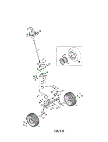 Steering / Axle parts for Mtd Front-Engine Lawn Tractor 13AR91PT299 from AppliancePartsPros.com