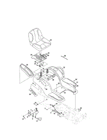 Seat / Fender parts for Mtd Front-Engine Lawn Tractor 13AR91PT299 from AppliancePartsPros.com