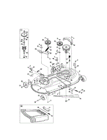 Deck parts for Mtd Front-Engine Lawn Tractor 13AR91PT299 from AppliancePartsPros.com