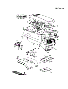 Hood / Grille - Style 4 parts for Mtd Front-Engine Lawn Tractor 13AS679G062 from AppliancePartsPros.com