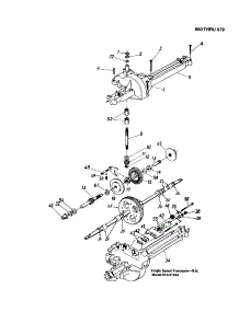 Transmission parts for Mtd Front-Engine Lawn Tractor 13AS679G062 from AppliancePartsPros.com