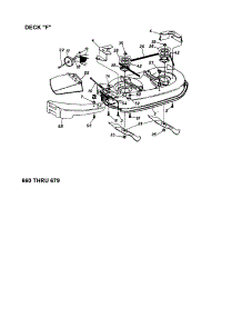 Deck "F" parts for Mtd Front-Engine Lawn Tractor 13AS679G062 from AppliancePartsPros.com