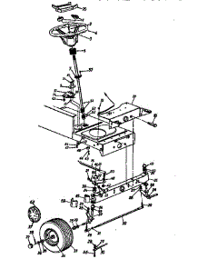 Steering Assembly parts for Mtd Front-Engine Lawn Tractor 13AS695G118 from AppliancePartsPros.com