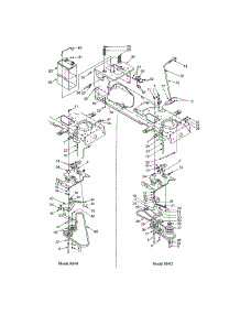 Frame / Battery parts for Yard-Man Front-Engine Lawn Tractor 13AT604G701 from AppliancePartsPros.com