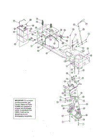 Battery / Frame - 46" Deck parts for Yard-Man Front-Engine Lawn Tractor 13AT604H755 from AppliancePartsPros.com