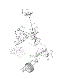 Steering parts for Mtd Front-Engine Lawn Tractor 13AT605G755 from AppliancePartsPros.com