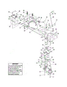 Frame / Pto Lift parts for Mtd Front-Engine Lawn Tractor 13AT605G755 from AppliancePartsPros.com