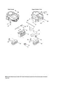 Engines parts for Mtd Front-Engine Lawn Tractor 13AT605H718 from AppliancePartsPros.com