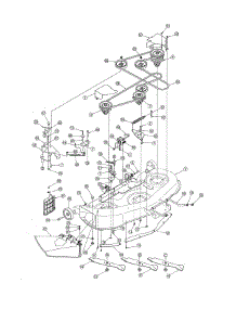 Deck parts for Mtd Front-Engine Lawn Tractor 13AT605H718 from AppliancePartsPros.com
