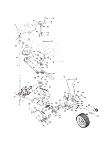 Transmission Section parts for Troy-Bilt Front-Engine Lawn Tractor 13AT609G766-2003 from AppliancePartsPros.com