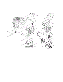 Muffler And Muffler Heat Shaft parts for Mtd Front-Engine Lawn Tractor 13AU604H402 from AppliancePartsPros.com