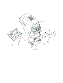 Hood & Grille parts for Cub Cadet Front-Engine Lawn Tractor 13AX11CG756 from AppliancePartsPros.com