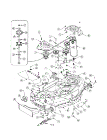 50" Mower Deck parts for Cub Cadet Front-Engine Lawn Tractor 13AX11CG756 from AppliancePartsPros.com