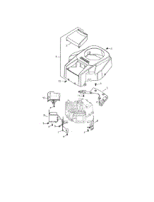 Blower Housing / Baffles parts for Cub Cadet Front-Engine Lawn Tractor 13AX11CG756 from AppliancePartsPros.com