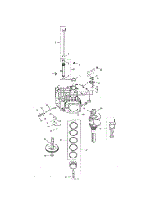 Crankcase parts for Cub Cadet Front-Engine Lawn Tractor 13AX11CG756 from AppliancePartsPros.com