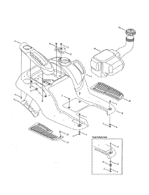 Fender / Fuel Tank parts for Cub Cadet Front-Engine Lawn Tractor 13AX11CH056 from AppliancePartsPros.com