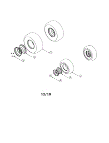 Wheels parts for Cub Cadet Front-Engine Lawn Tractor 13AX11CH756 from AppliancePartsPros.com