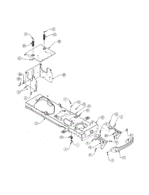 Frame parts for Cub Cadet Front-Engine Lawn Tractor 13AX11CH756 from AppliancePartsPros.com