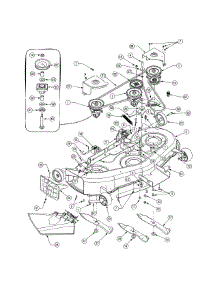 46" Mower Deck parts for Cub Cadet Front-Engine Lawn Tractor 13AX11CH756 from AppliancePartsPros.com