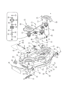 50" Mower Deck parts for Cub Cadet Front-Engine Lawn Tractor 13AX11CH756 from AppliancePartsPros.com