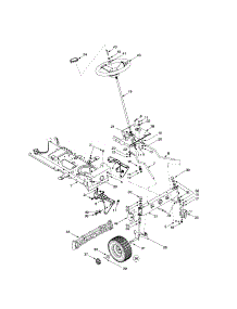 Lower Frame / Steering parts for Mtd Front-Engine Lawn Tractor 13AX604G402 from AppliancePartsPros.com