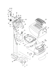 Hood / Bumper parts for Yard-Man Front-Engine Lawn Tractor 13AX605G755 from AppliancePartsPros.com