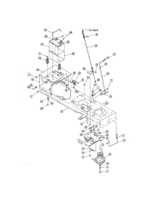 Frame / Battery - 42" Deck - Manual Pto parts for Yard-Man Front-Engine Lawn Tractor 13AX605G755 from AppliancePartsPros.com