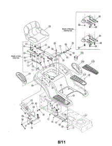 Fender / Seat parts for Mtd Front-Engine Lawn Tractor 13AX605H730 from AppliancePartsPros.com