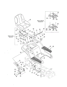 Seat / Fender parts for Mtd Front-Engine Lawn Tractor 13AX611G705 from AppliancePartsPros.com
