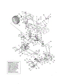 Drive parts for Mtd Front-Engine Lawn Tractor 13AX611G705 from AppliancePartsPros.com