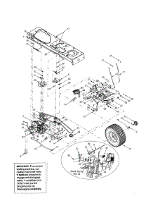 Transmission parts for Yard-Man Front-Engine Lawn Tractor 13AX614G701 from AppliancePartsPros.com