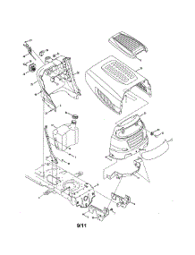 5-Style Hood & Dash parts for Mtd Front-Engine Lawn Tractor 13AX615G055 from AppliancePartsPros.com