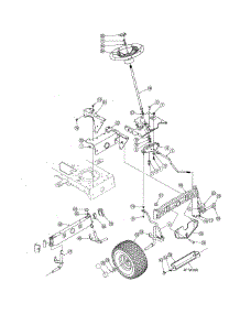 Steering parts for Mtd Front-Engine Lawn Tractor 13AX615H730 from AppliancePartsPros.com