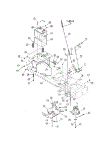 Frame / Battery parts for Mtd Front-Engine Lawn Tractor 13AX615H730 from AppliancePartsPros.com