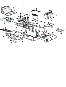 Seat Assembly parts for Mtd Front-Engine Lawn Tractor 13AX694G401 from AppliancePartsPros.com