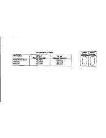 Rear Wheel Chart parts for Mtd Front-Engine Lawn Tractor 13AX694G401 from AppliancePartsPros.com