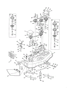 46" Deck parts for Mtd Front-Engine Lawn Tractor 13AX775H031 from AppliancePartsPros.com