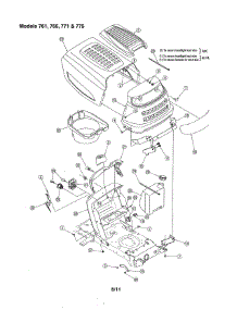 Bumper & Hood - Models 761, 765, 771, 775 parts for Mtd Front-Engine Lawn Tractor 13AX775H730 from AppliancePartsPros.com