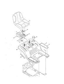 Seat / Fender parts for Mtd Front-Engine Lawn Tractor 13AX79ST099 from AppliancePartsPros.com
