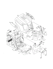 Fuel Tank / Hood / Dash parts for Cub Cadet Front-Engine Lawn Tractor 13AX90AS056 from AppliancePartsPros.com