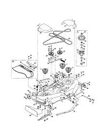 50" Deck parts for Mtd Front-Engine Lawn Tractor 13AX90YT001 from AppliancePartsPros.com